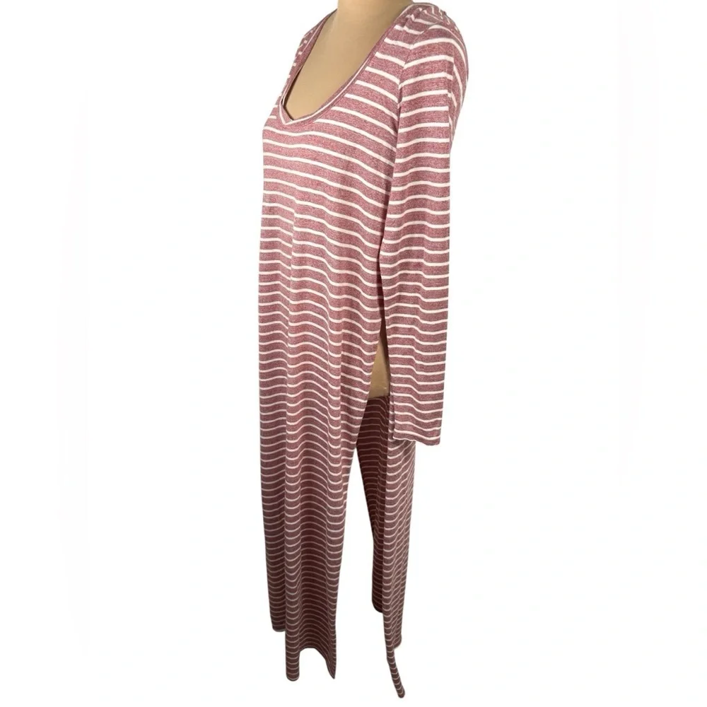 Free People Pink Striped Maxi Dress Size Small‎